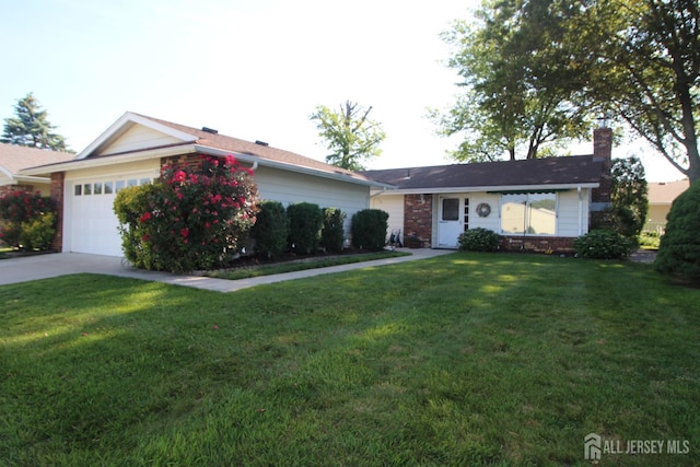 236-A Vernon Rd, Monroe, NJ 08831 - ranch-style home featuring a front yard, an attached garage, brick siding, and driveway