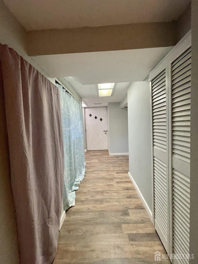 1211 S 9th St, South Plainfield, NJ 07080 - hall with light wood finished floors and baseboards