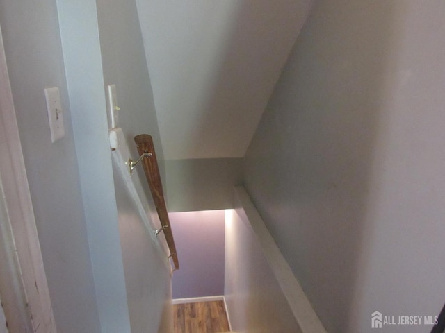 1211 S 9th St, South Plainfield, NJ 07080 - staircase with wood finished floors