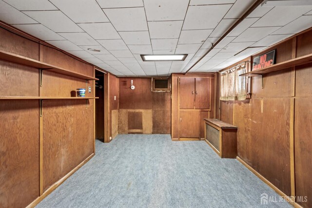 1775 W 5th St, Piscataway, NJ 08854 - finished basement with carpet floors and wood walls