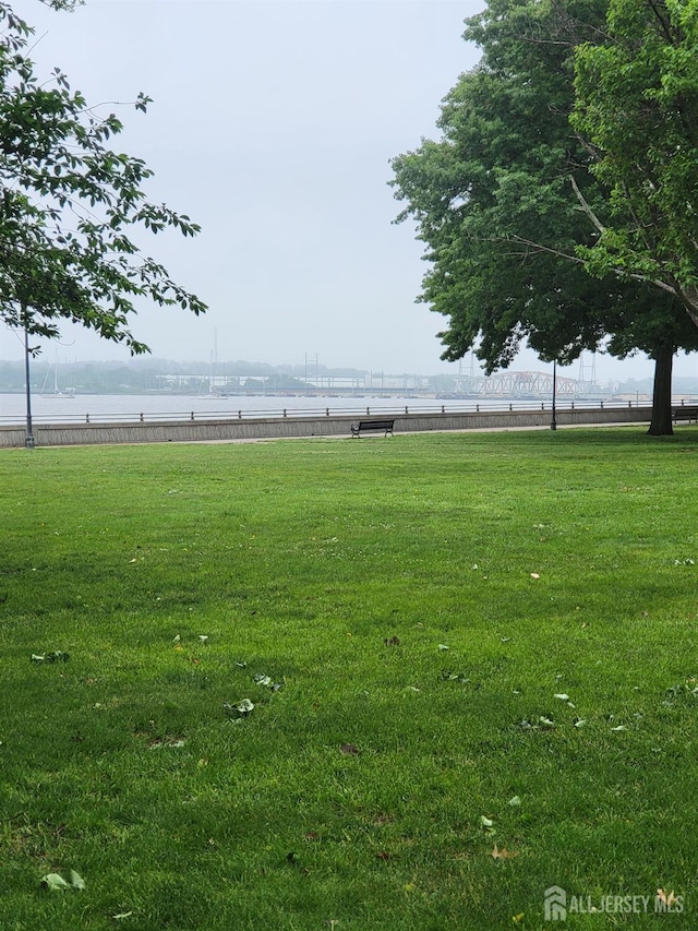72 High St, Perth Amboy, NJ 08861 - view of green lawn with a water view