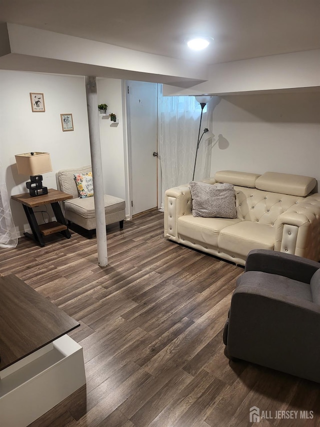 72 High St, Perth Amboy, NJ 08861 - living area featuring wood finished floors and baseboards