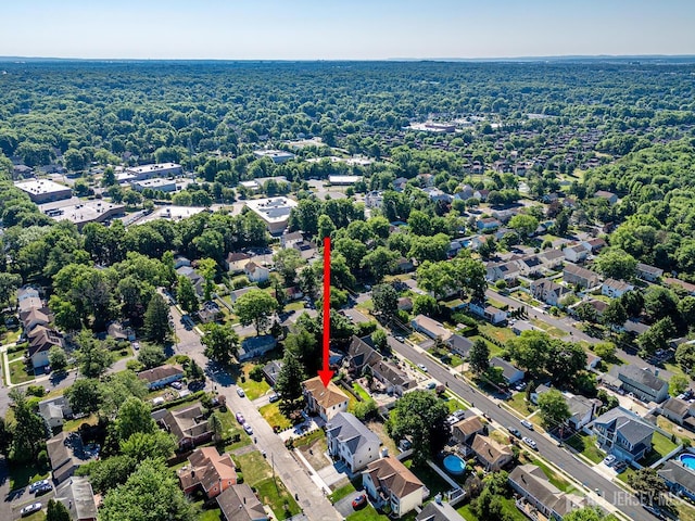 drone / aerial view featuring a residential view