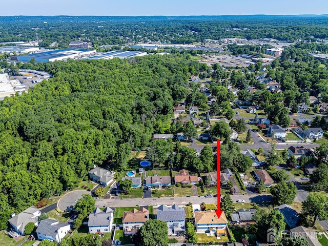 bird's eye view featuring a residential view