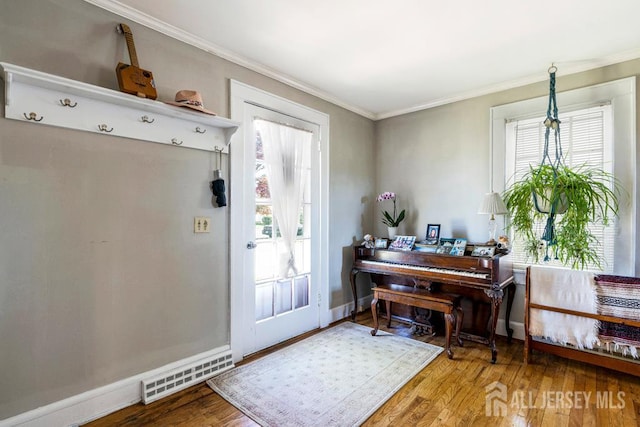 340 Runyon Ave, Middlesex, NJ 08846 - foyer featuring crown molding and wood finished floors