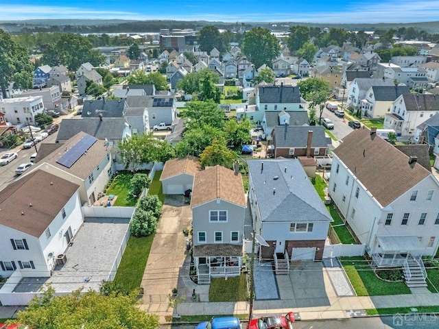 drone / aerial view with a residential view