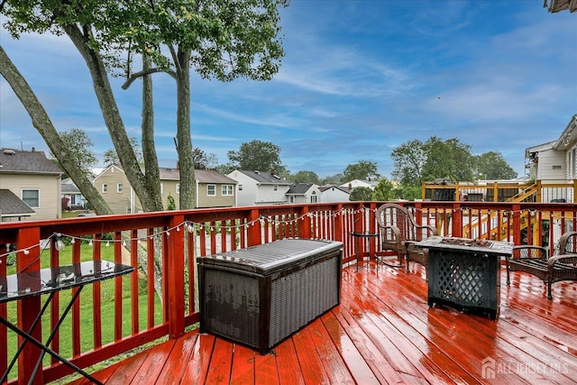115 Broadway Ave, Colonia, NJ 07067 - deck with a residential view