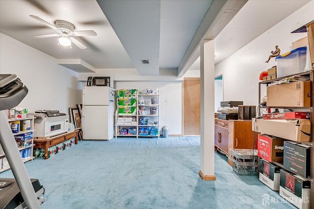 115 Broadway Ave, Colonia, NJ 07067 - playroom with a ceiling fan and carpet