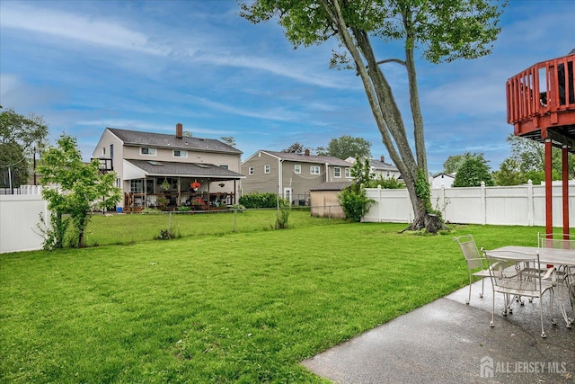 115 Broadway Ave, Colonia, NJ 07067 - view of yard with a patio area and a residential view