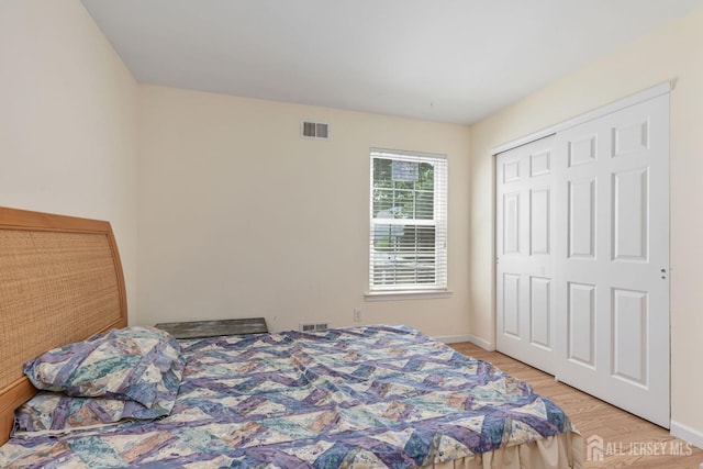 304 Woodbridge Commons Way, Iselin, NJ 08830 - bedroom featuring light wood-type flooring and a closet
