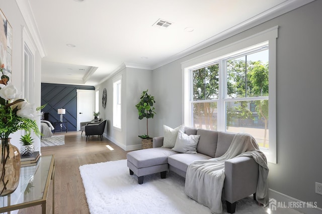 14 Thomasine St, Edison, NJ 08817 - living area with ornamental molding and wood finished floors