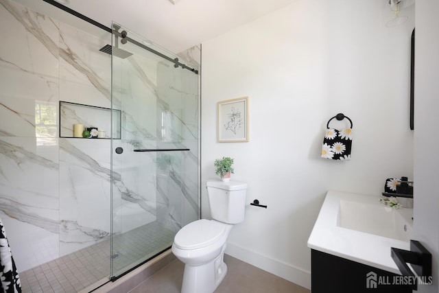 14 Thomasine St, Edison, NJ 08817 - full bath featuring vanity and a marble finish shower