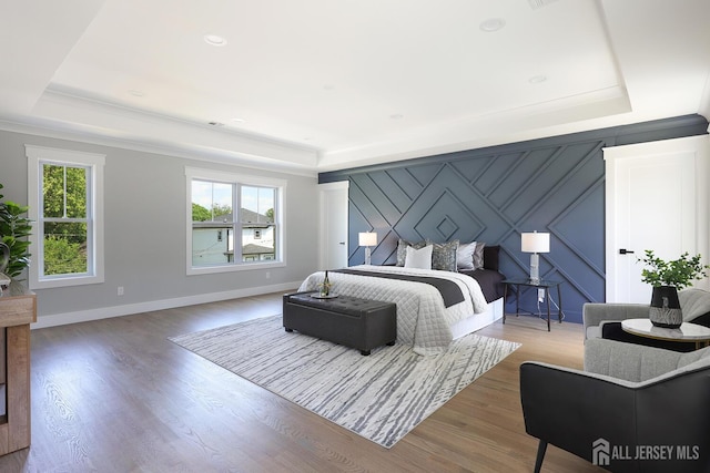14 Thomasine St, Edison, NJ 08817 - bedroom with a tray ceiling and wood finished floors