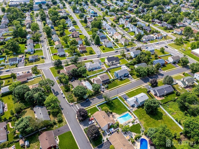 108 Smith St, South Plainfield, NJ 07080 - aerial view of property and surrounding area with nearby suburban area and a pool area