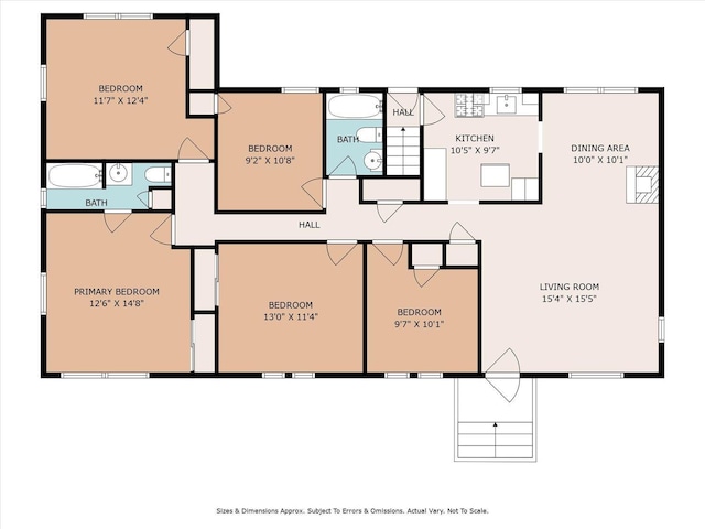 108 Smith St, South Plainfield, NJ 07080 - view of home floor plan