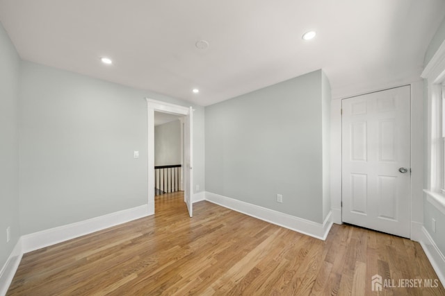 657 Amboy Ave, Edison, NJ 08837 - spare room featuring light wood-style floors, recessed lighting, and baseboards