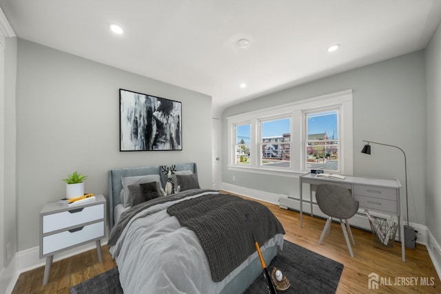 657 Amboy Ave, Edison, NJ 08837 - bedroom with light wood-style floors, baseboards, and recessed lighting