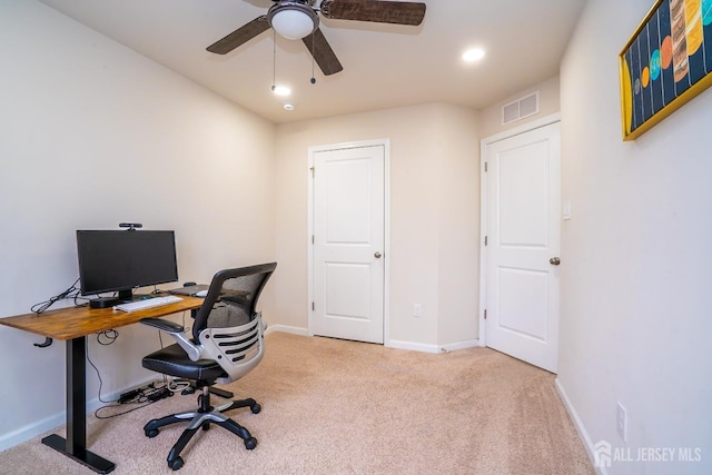 102 Matutina Rd, Monroe, NJ 08831 - office space with carpet flooring and ceiling fan