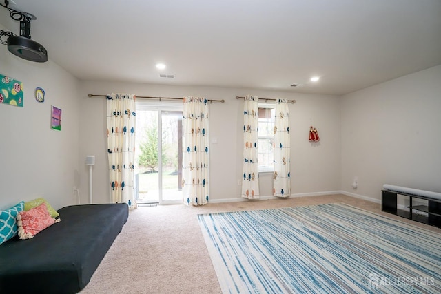 102 Matutina Rd, Monroe, NJ 08831 - living area featuring carpet floors and recessed lighting