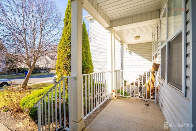 exterior space with a porch