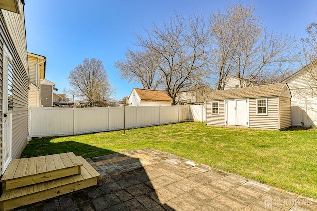 19 W Joffre Ave W, Milltown, NJ 08850 - fenced backyard featuring a patio and a storage unit