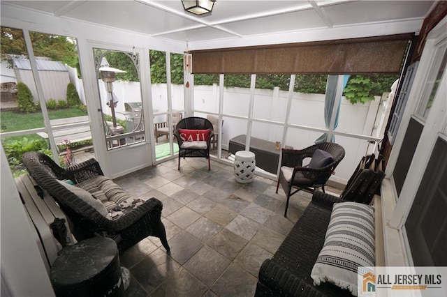view of sunroom / solarium