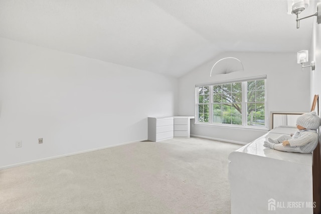 334 Waterside Blvd, Monroe, NJ 08831 - carpeted bedroom with lofted ceiling and baseboards