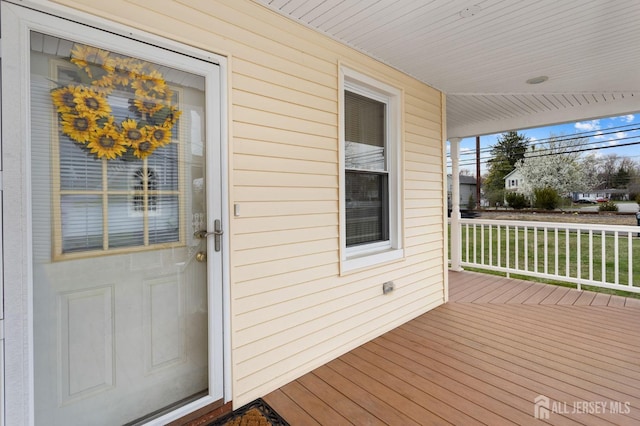 92 Main St, Helmetta, NJ 08828 - view of wooden porch