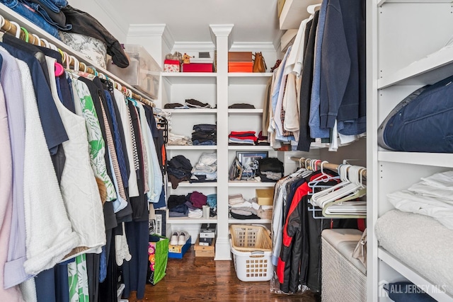 59 S Main St, Cranbury, NJ 08512 - spacious closet with wood finished floors