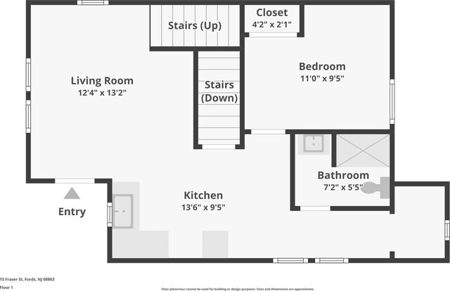 15 Frazer St, Fords, NJ 08863 - view of room layout