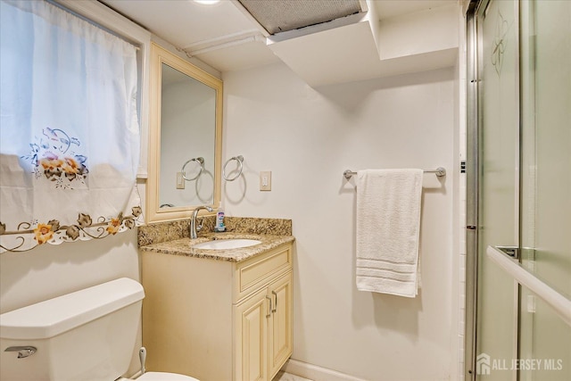 311 Prospect Ave, Dunellen, NJ 08812 - full bathroom featuring vanity and a shower with door