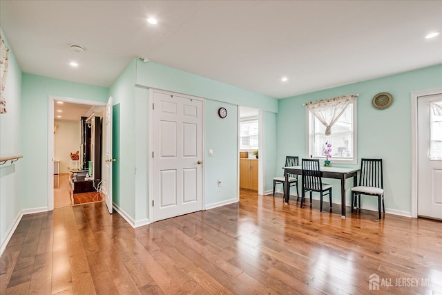 311 Prospect Ave, Dunellen, NJ 08812 - entryway featuring wood finished floors and recessed lighting