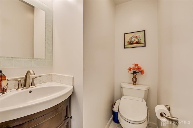 311 Prospect Ave, Dunellen, NJ 08812 - half bathroom featuring toilet and vanity