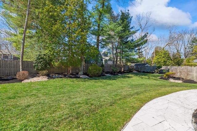 7 Leighton Dr, East Brunswick, NJ 08816 - view of yard featuring a patio area and a fenced backyard