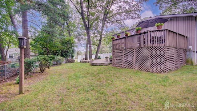 15 Timber Rd, East Brunswick, NJ 08816 - view of yard featuring a wooden deck