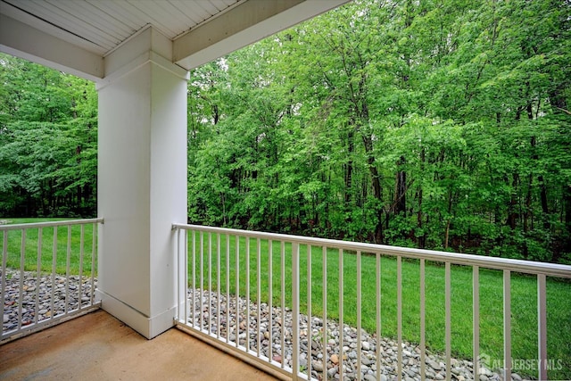 7102 Falston Cir, Old Bridge, NJ 08857 - balcony featuring a view of trees