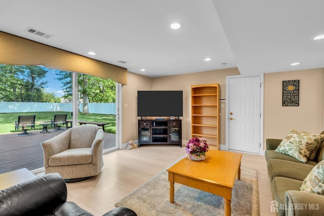 11 Diana Ct, East Brunswick, NJ 08816 - living room with light wood-type flooring, recessed lighting, and baseboards