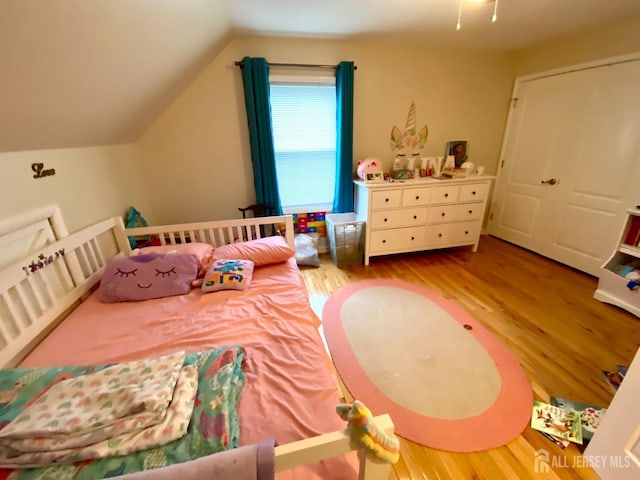 22 E Zoller Rd, East Brunswick, NJ 08816 - bedroom with wood finished floors and lofted ceiling