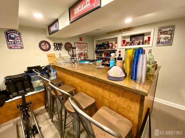 22 E Zoller Rd, East Brunswick, NJ 08816 - bar featuring recessed lighting and tile patterned floors