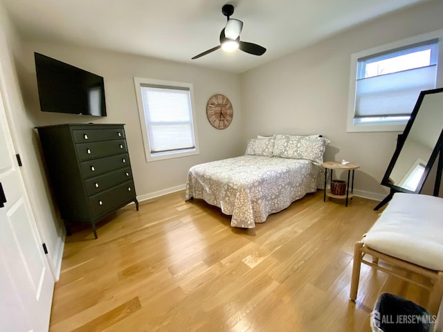 22 E Zoller Rd, East Brunswick, NJ 08816 - bedroom featuring light wood finished floors, multiple windows, and baseboards