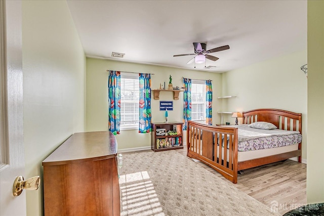 74 Gates Rd, Franklin, NJ 08873 - bedroom with ceiling fan and wood finished floors