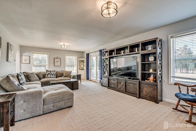 74 Gates Rd, Franklin, NJ 08873 - living area featuring baseboards and light colored carpet