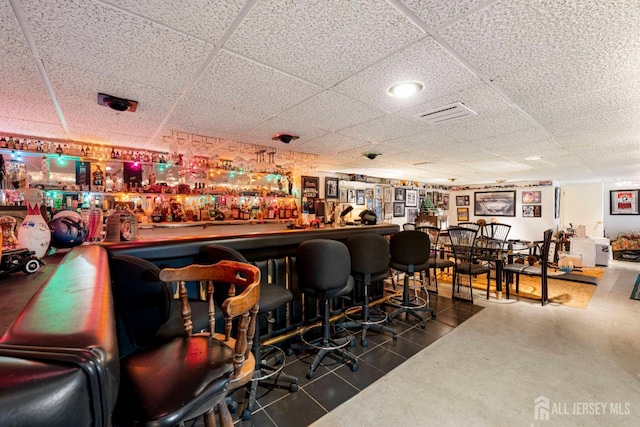 15 E Grant Ave, Colonia, NJ 07067 - indoor dry bar with a drop ceiling