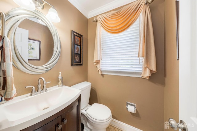 15 E Grant Ave, Colonia, NJ 07067 - bathroom with vanity and ornamental molding