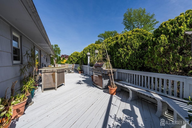 15 E Grant Ave, Colonia, NJ 07067 - deck featuring area for grilling