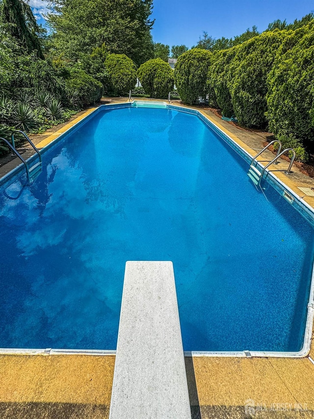 15 E Grant Ave, Colonia, NJ 07067 - outdoor pool featuring a diving board