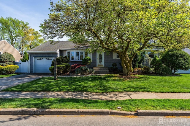 15 E Grant Ave, Colonia, NJ 07067 - view of front facade with an attached garage and concrete driveway
