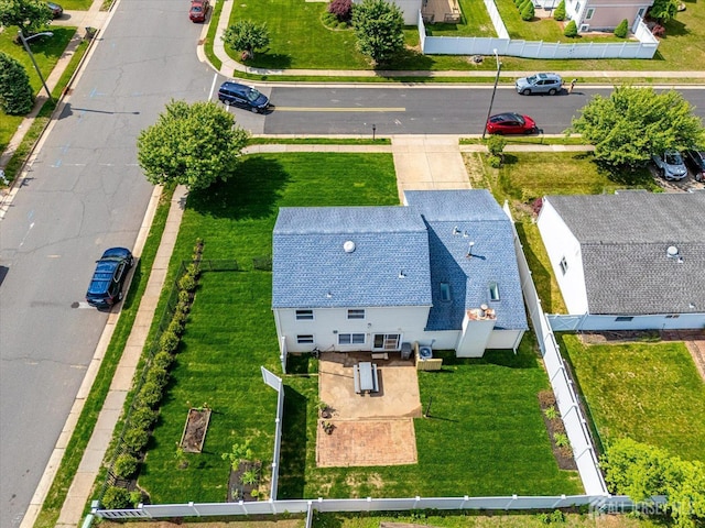 aerial view of property and surrounding area