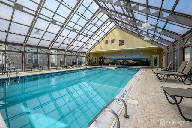 236 Valencia Dr, Monroe, NJ 08831 - pool with a patio area