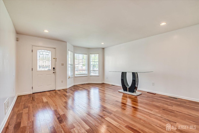 230 S 10th Ave S, Highland Park, NJ 08904 - entrance foyer featuring light wood-style flooring, recessed lighting, and baseboards